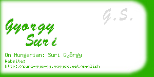 gyorgy suri business card